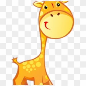 Cute Giraffe Cartoon, HD Png Download - giraffe cartoon png