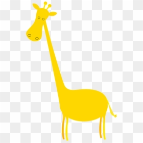 ภาพ สี เหลือง น่า รัก, HD Png Download - giraffe cartoon png
