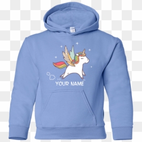 Hoodie, HD Png Download - flying unicorn png