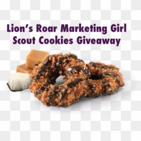 Girl Scout Cookies Giveaway - Transparent Samoa Girl Scout Cookie, HD Png Download - girl scout cookies png