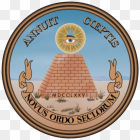 Great Seal Of The United States, HD Png Download - all seeing eye pyramid png