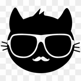 Cat Head Clip Art, HD Png Download - cat eye glasses png