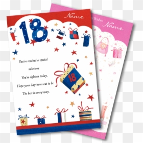 18th Birthday Card For Grandson, HD Png Download - birthday card png