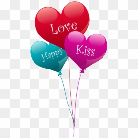 Heart Balloons Png, Transparent Png - birthday card png