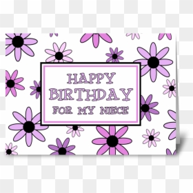 Free Happy Birthday Niece Clipart, HD Png Download - birthday card png