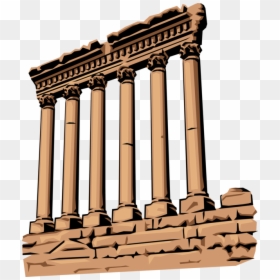 Ancient Roman Architecture, HD Png Download - greek columns png