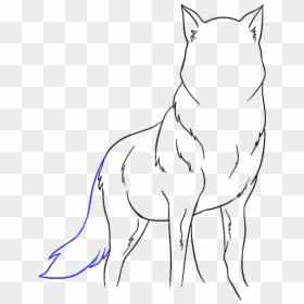 Easy Wolf Drawing, HD Png Download - wolf drawing png
