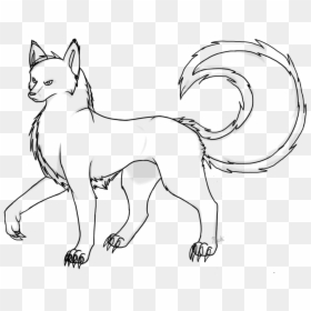 Wolf Tail Drawing, HD Png Download - wolf drawing png