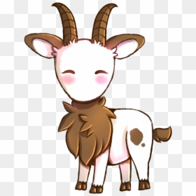 Cute Chibi Goat Drawing, HD Png Download - goat clipart png