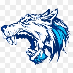 Head Wolf Vector, HD Png Download - wolf drawing png