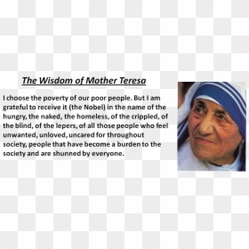 Mother Teresa, HD Png Download - mother teresa png