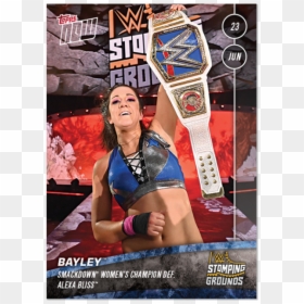Wwe Bayley Smackdown Women's Champion, HD Png Download - wwe bayley png