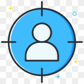 Blue Target Icon Png, Transparent Png - sniper target png