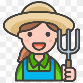 Farmer Family Png Cartoon, Transparent Png - farmer hat png