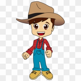 Cartoon, HD Png Download - farmer hat png