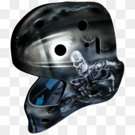 Bicycle Helmet, HD Png Download - terminator skull png