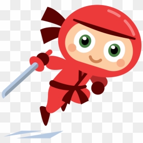 Ninja Clipart Little Ninja - Clip Art, HD Png Download - cartoon ninja png
