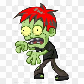 Zombie Drawing Cartoon, HD Png Download - cartoon zombie png