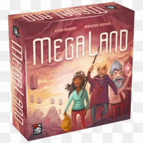Megaland 3d Box , Png Download - Board Game Megaland, Transparent Png - 3d box png