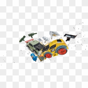 Wreck Royale Toy Car, HD Png Download - crashed car png