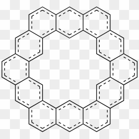 Kekulene - Beta Asarone Chemical Structure, HD Png Download - line .png