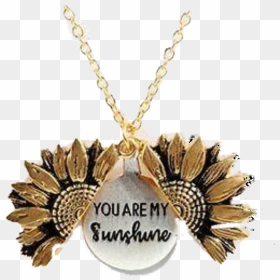 Body Colorz You Are My Sunshine Open Locket Sunflower - You Are My Sunshine Sunflower Necklace, HD Png Download - you are my sunshine png