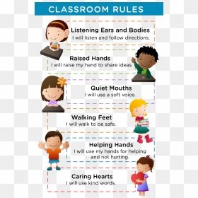 School Manners For Students, HD Png Download - raised hand png