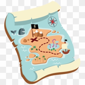 Library Of Svg Royalty Free Stock Treasure Map Png - Clip Art Treasure Map, Transparent Png - map clipart png
