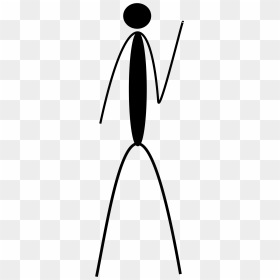 Backraisedhand Clip Arts - Stick Figure Raising Hand, HD Png Download - raised hand png