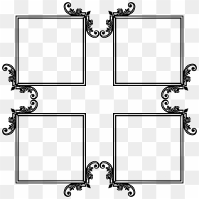 Decorative Ornamental Flourish Frame Extrapolated 6 - Portable Network Graphics, HD Png Download - ornamental png