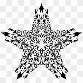Ornamental Floral Vintage Star Png - Portable Network Graphics, Transparent Png - ornamental png