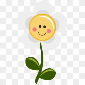 Flores Cartoon Png - Flower Clipart Smiling Transparent, Png Download - you are my sunshine png