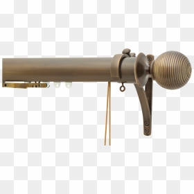 Antique Brass Curtain Pole, HD Png Download - wooden pole png