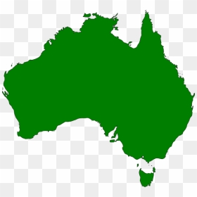 Green Australia Map Svg Clip Arts - Map Of Australia, HD Png Download - map clipart png