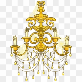 Official Club Penguin Online Wiki - Chandelier Clipart, HD Png Download - gold chandelier png