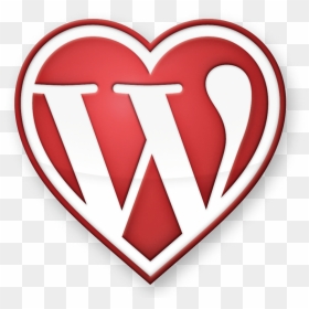 Transparent Half Heart Png - Icon Wordpress Logo, Png Download - half heart png