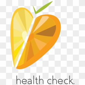 Heart Logo , Half A Lemon , Half An Orange, With A - Heart, HD Png Download - half heart png
