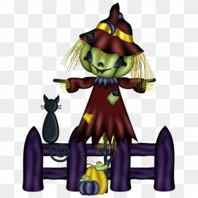 Cute Halloween Scarecrow - Cartoon, HD Png Download - cute halloween png