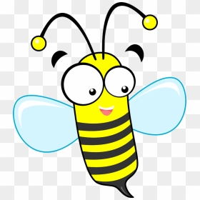 Surprised Bee Clipart - Fleissig Wie Eine Biene, HD Png Download - bee silhouette png