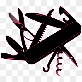 Utility Knife Vector On Behance - Clip Art, HD Png Download - swiss army knife png