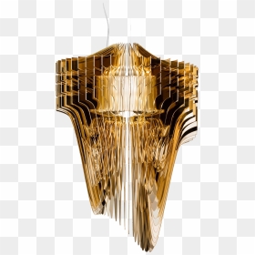 Zaha Hadid Aria Gold, HD Png Download - gold chandelier png