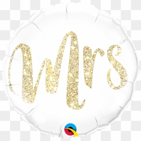 Foil Balloon Mrs Glitter, HD Png Download - gold glitter confetti png