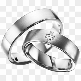 Anillos De Matrimonio De Oro Blanco - Wedding Ring, HD Png Download - anillos png