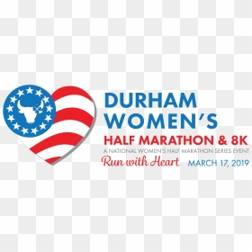2019 Durham Women"s Half Marathon & 8k - Circle, HD Png Download - half heart png