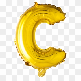 Foilballoon C , 16" - Balloon Gold C Png, Transparent Png - gold glitter confetti png