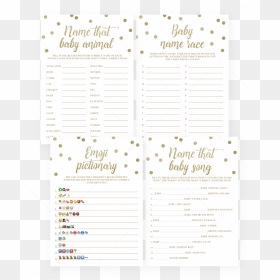 Printable Baby Shower Games Twinkle Twinkle Theme By - Paper, HD Png Download - gold glitter confetti png