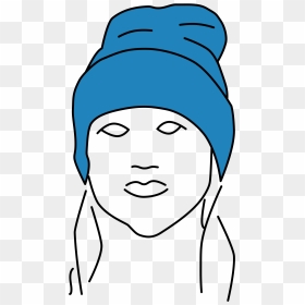 Draw A Beanie Front View, HD Png Download - gorro navideño png