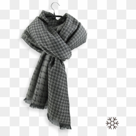 Stole Cashmere Cotton Silk Houndstooth Beige - Tartan, HD Png Download - houndstooth png