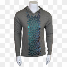 Abstract Houndstooth Hoodie - Long-sleeved T-shirt, HD Png Download - houndstooth png