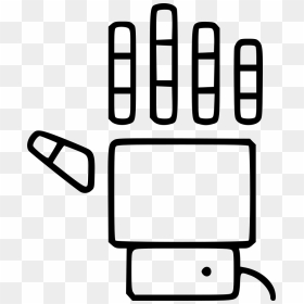 Robot Han Controller Cyber Cable Technology - Robot Icon Grey, HD Png Download - cyber png